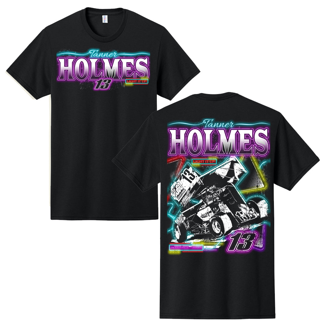 Black "Light It Up" T-Shirt - Adult