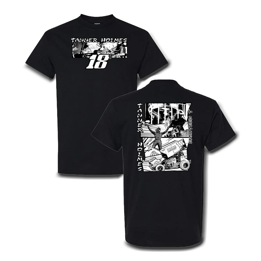 Black "Action" T-Shirt - Adult