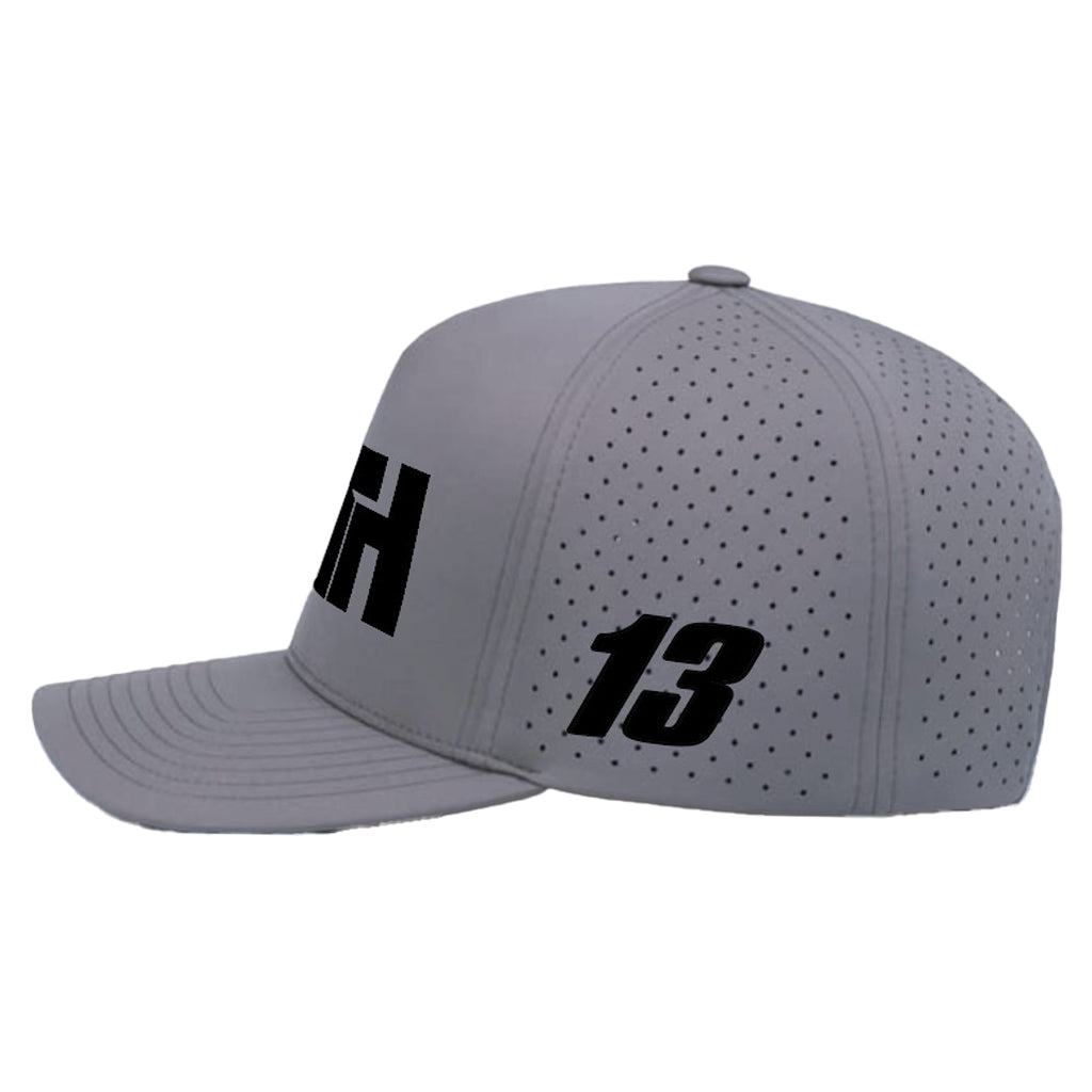 Grey TH13 Hat (Black Out)