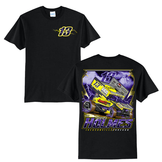 Black "Purple Storm" DRIFIT T-Shirt - Adult