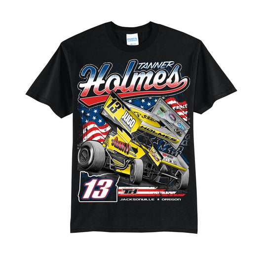 Black “Retro America” T-Shirt - Toddler (FRONT ONLY)