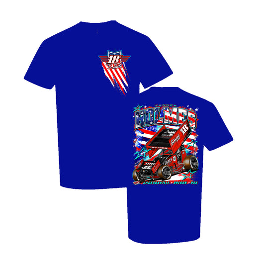 Navy Blue “American Flag” T-Shirt - Adult