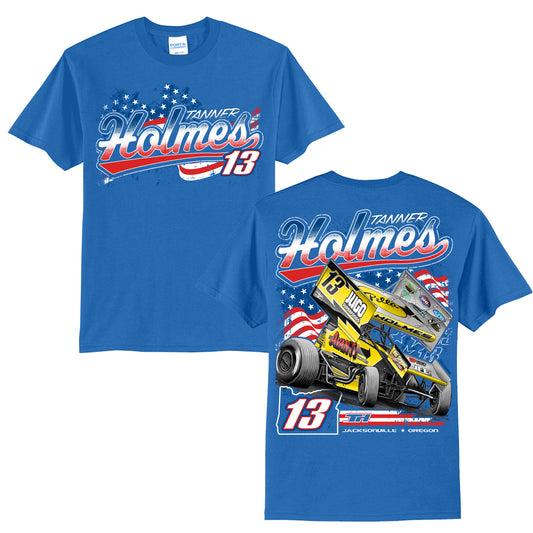 Royal Blue "Retro America" T-Shirt - Adult