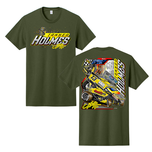 Military Green "UP TOP" T-Shirt - Adult